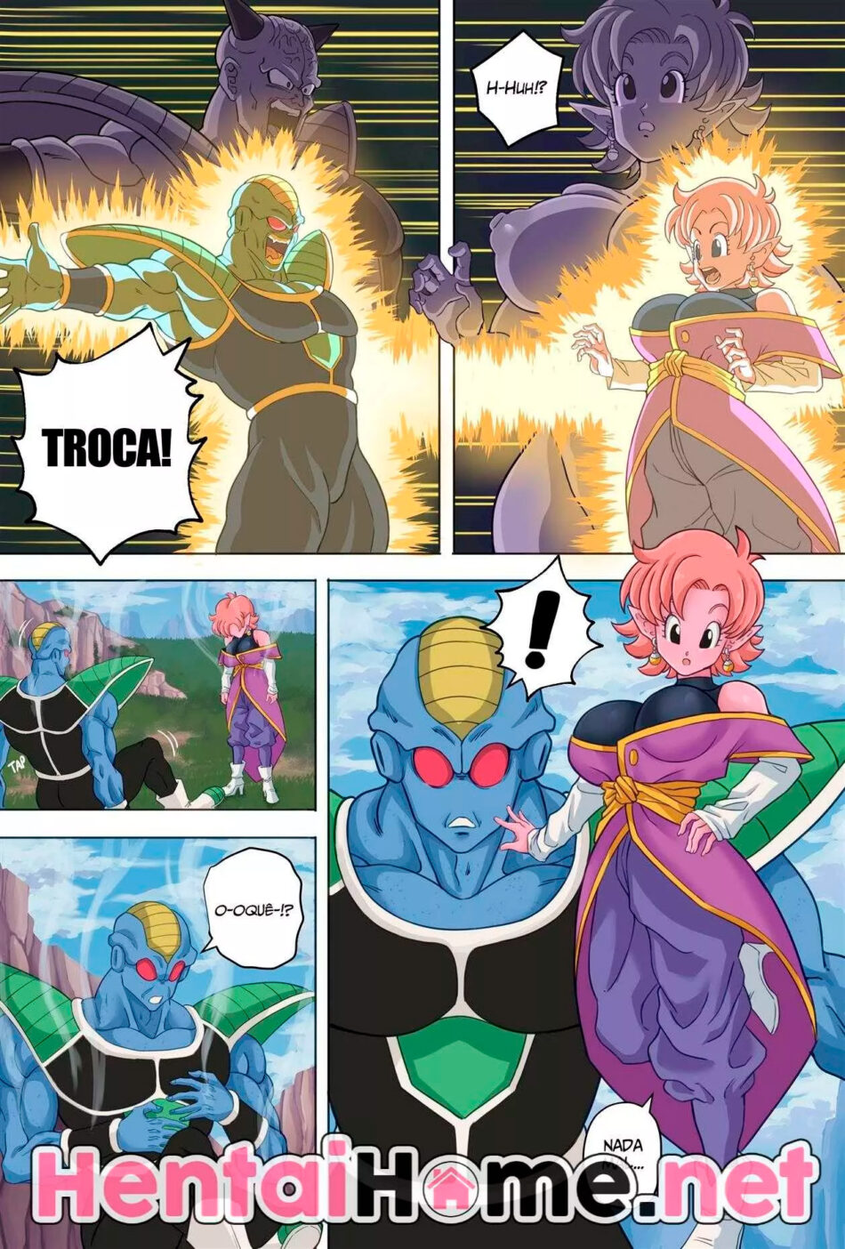 Dragon Ball Porno - A troca de corpos