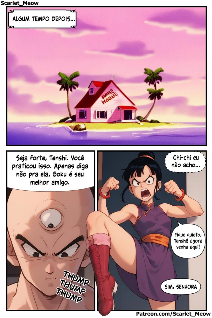 Enquanto Goku Está Fora - Dragon Ball Hentai