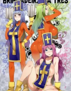 Brincadeira safada a três – Hentai Preto e Branco – HQ XXX