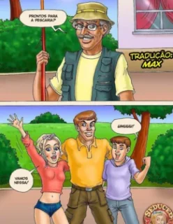 A Lovely Fishing – Hentai Incesto – Quadrinho Porno